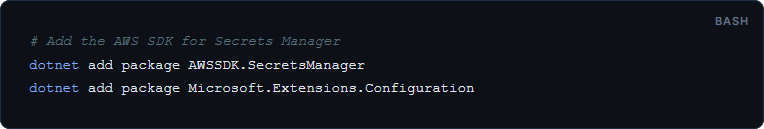 Add the AWS SDK Package